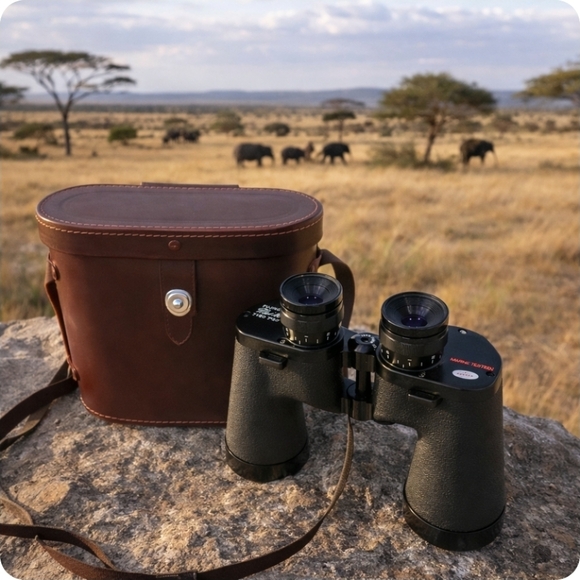 Fujinon Other - Vintage Japanese Binoculars With Leather Carrying Case